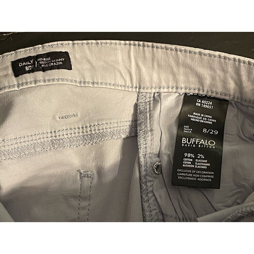 Buffalo David Bitton Jeans Womens 8/29 Avalon Mid Rise Ankle Skinny Soft Stretch - Picture 4 of 8